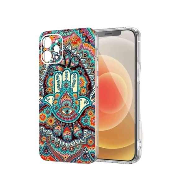Stunning Hamsa Hand & Mandala Flower iPhone 14 Pro Max Case Shockproof & Stylish - Picture 6 of 7